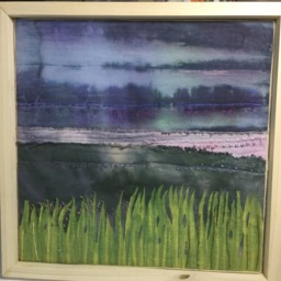 "Fiber Art - Made To Order ""Calm Night" - thumbnail 4