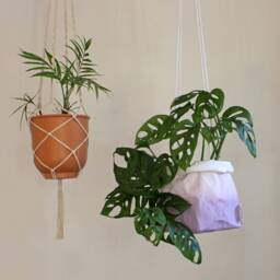 Washable Paper Hanging Planter Urban Jungle Decor, Plant Lover Gift - thumbnail 4