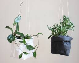 Washable Paper Hanging Planter Urban Jungle Decor, Plant Lover Gift