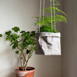Washable Paper Hanging Planter Urban Jungle Decor, Plant Lover Gift - thumbnail 2
