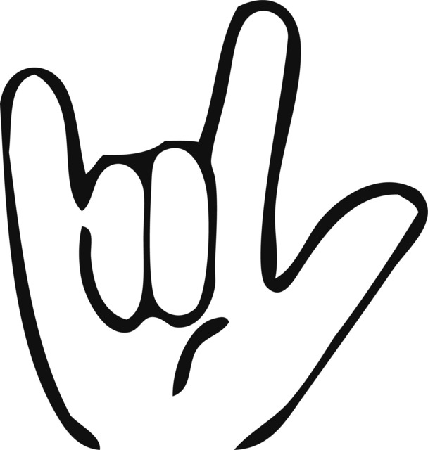 I Love You Sign Language Printable Wall Art