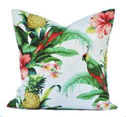 One Tommy Bahama Pillow Cover, Cushion, Decorative Throw Pillow, Palm Tree Accent Outdoor Pineapple Print - thumbnail 1