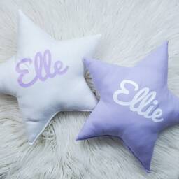 Baby Name Star Pillow, Personalized Kids Pillow, Custom Shower Gift, Kid's Plushie, Pillow - thumbnail 2
