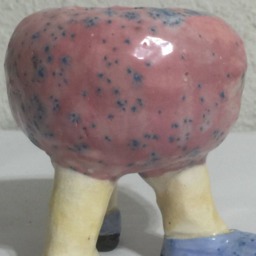 Ceramic Planter Vase Mini Container Clay Art Porcelain Sculpture Garden Shoe Feet - thumbnail 4