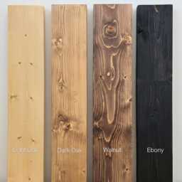 Ely Ebony Solid Wood Corner Bookshelf - Open Bookcase, Rustic Scandinavian Design - thumbnail 4