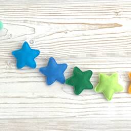 Garland Stars, Rainbow Garland, Wall Decoration, Baby Room Child Gift - thumbnail 3
