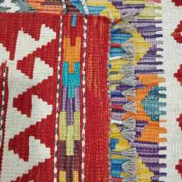 Heritage Tribal Rug, Handmade Artisan Afghan Turkish Scandinavian Navajo Bohemian Flatweave Wool Multicolour Kilim Rug 115x82 cm - thumbnail 3