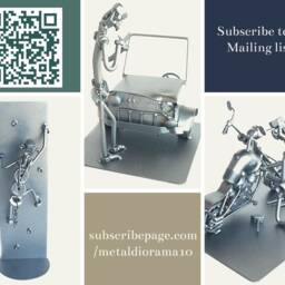 Bodo Hennig Welder Gift Nuts & Bolts Metal Sculpture, Heating Cooling Funny Gift Idea, Boiler Hvac Technician Ac Repair Scrap Art - thumbnail 4