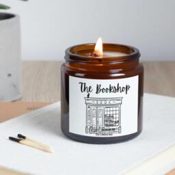 Bookshop Soy Candle - Literary Inspired Scented Gift For Book Lovers - thumbnail 3