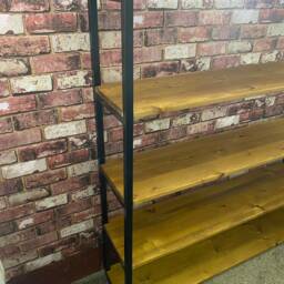 Bookcase -Industrial Style - Bookshelves Industrial Rustic Bookshelf - thumbnail 3