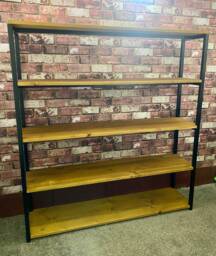 Bookcase -Industrial Style - Bookshelves Industrial Rustic Bookshelf