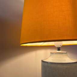 Yellow Cotton French Drum Lampshade, Empire Sunny Yellow Ceiling Light Shade - thumbnail 3