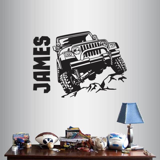 In-Style Decals Wall Vinyl Decal Car Truck Dirt Custom Name Man Boy Girl Teen Kids Room Removable Stylish Mural Unique Design 2812 - image 1