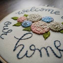 Embroidery Hoop Art ?? Wall Home Decor Welcome To Our Hand Embroidered Loftfullofgoodies Housewarming Gift - thumbnail 3