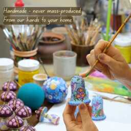 Deer Christmas Ornament, Ukrainian Decoration, Wooden Reindeer, Painted Silhouette Unique Animal Ornament - thumbnail 3