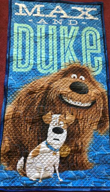 Nursery Room Dog Wall Hanging Quilt/Dog Quilt/Baby Shower Gift/Max & Duke Quilt/Newborn Gift Quilt/Animal Print - image 1