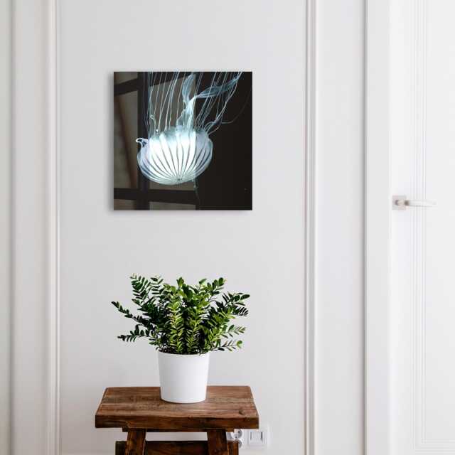 Sea Peace Wall Mounted Key Cabinet, Black Industrial Box, Photographic Nature, For Lovers Of Nature & Contemporary Art - image 1