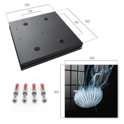 Sea Peace Wall Mounted Key Cabinet, Black Industrial Box, Photographic Nature, For Lovers Of Nature & Contemporary Art - thumbnail 4