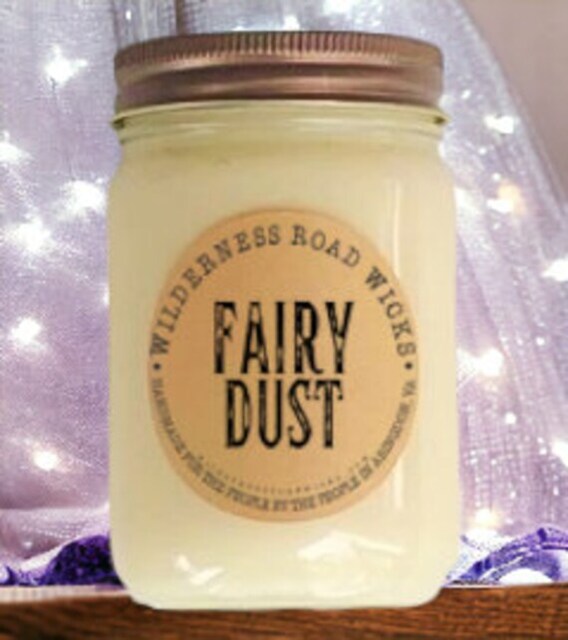 Fairy Dust Soy Candle - Hand Poured Magical Fun Princess Jar For Her Bath