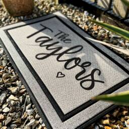 Family Name All Weather Doormat - Custom With House Personalised Welcome Mat Housewarming Gift Best For 2023 - thumbnail 2