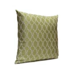 White & Lime Green Pillow, Throw Pillow Cover, Decorative Cushion Pillowcase, Cotton Blend, Indoor Outdoor - thumbnail 2