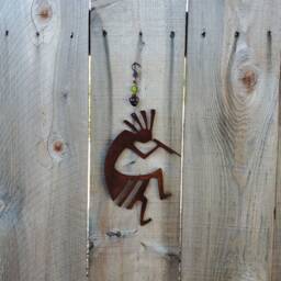 Kokopelli, Metal Wall Art, Garden Decor, Southwestern, Yard Fence Rustic Native American, Gift For Him 42 - thumbnail 2
