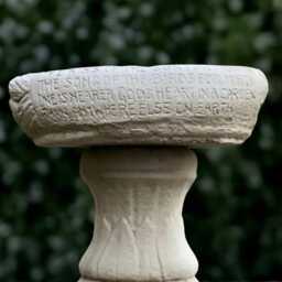 Concrete Stand Sculpture Outdoor Pedestal Statue Cement Column Ornament Front Door Decoration Stand Lover Gift Lawn Figurine Yard Art - thumbnail 2