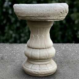 Concrete Stand Sculpture Outdoor Pedestal Statue Cement Column Ornament Front Door Decoration Stand Lover Gift Lawn Figurine Yard Art - thumbnail 1