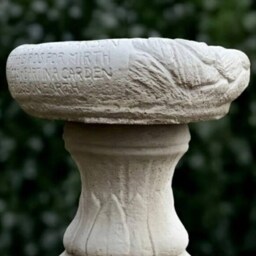 Concrete Stand Sculpture Outdoor Pedestal Statue Cement Column Ornament Front Door Decoration Stand Lover Gift Lawn Figurine Yard Art - thumbnail 4