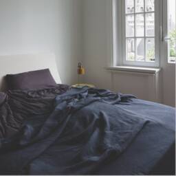 Luxurious Muslin Bedspread in Dark Gray - Hj??rtslag Design - thumbnail 2