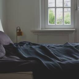 Luxurious Muslin Bedspread in Dark Gray - Hj??rtslag Design - thumbnail 4