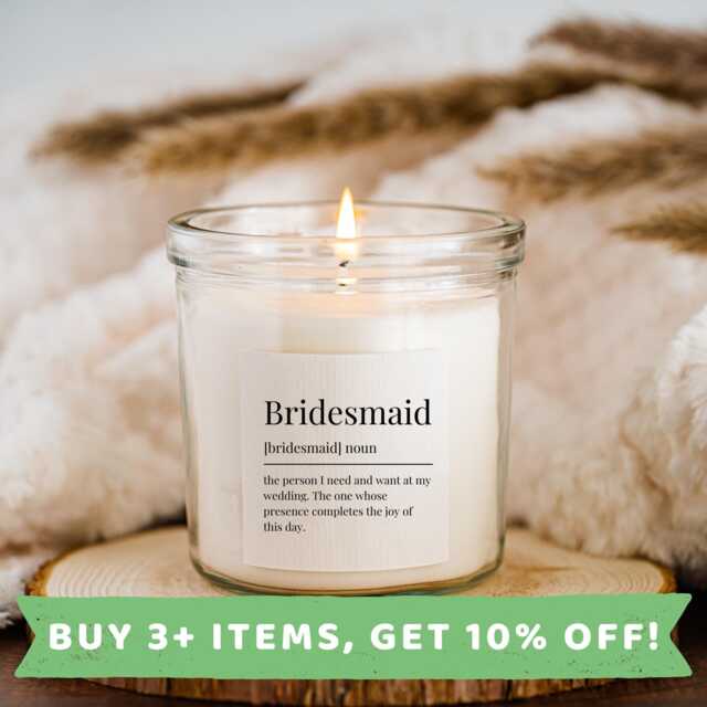 Bridesmaid Candle Sticker Proposal Label Stickers Print Present Candles - image 1