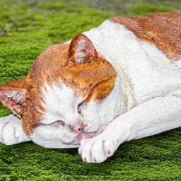 Concrete Cat Statue Cement Kitten Sculpture Outdoor Memorial Figurine Handmade Kitty Ornament Stone Pet Garden Decor Kitty Lover Gift - thumbnail 2