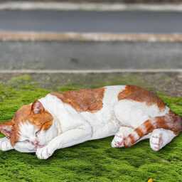 Concrete Cat Statue Cement Kitten Sculpture Outdoor Memorial Figurine Handmade Kitty Ornament Stone Pet Garden Decor Kitty Lover Gift - thumbnail 1