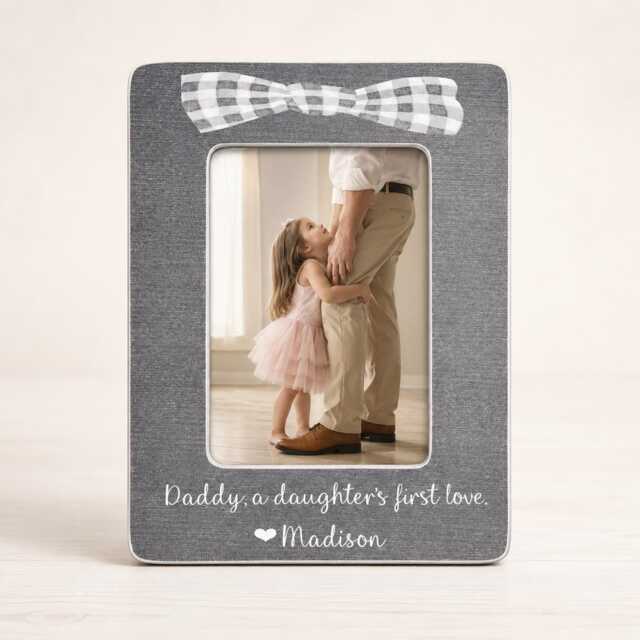 Daddy Daughter Frame Personalized Father Gift First Love Picture Fathers Day From - image 1