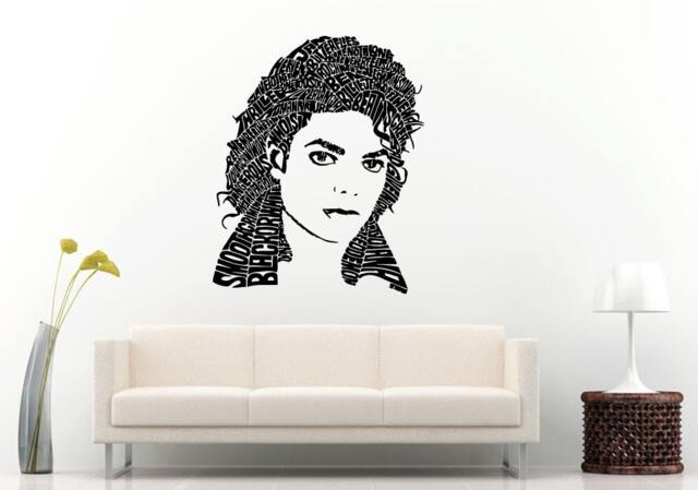 Music Legend Artist The King Of Pop Wall Decal Vinyl Sticker Mural Room Decor L928 - image 1