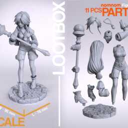 Garnet - Ff9 3D Printed Figure 110 Scale - thumbnail 2