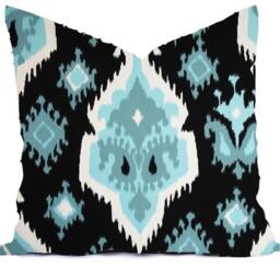 Pillows Cover Custom - Blue Powder Baby Ice White All Sizes 18x18, 16x16 Throw Accent Toss Modern Quatrefoilprint - thumbnail 3