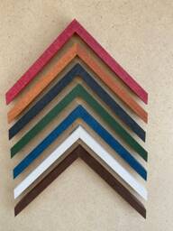 Textured Wood Picture Frame, Rustic Style, Custom Size - thumbnail 1