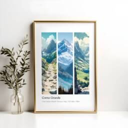 Corno Grande Hiking Poster Gran Sasso National Park Print - thumbnail 2