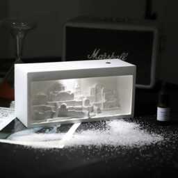 Gypsum Castle Diffuser Lamp Aromatherapy Led Desk Light - thumbnail 2