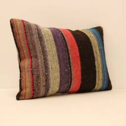 Throw Lumbar Kilim Pillow 14x20 Inch(35x50 cm Bohoturkish Kilim Pillowcover Chair Small Oblong Cushion Cover Tribal Pillow 4Bef-154 - thumbnail 2