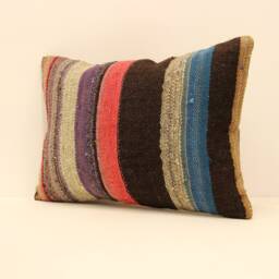 Throw Lumbar Kilim Pillow 14x20 Inch(35x50 cm Bohoturkish Kilim Pillowcover Chair Small Oblong Cushion Cover Tribal Pillow 4Bef-154 - thumbnail 3