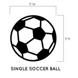 Soccer Ball Wall Decal - Repeatable Sports Pattern, Kids Playroom Decor - thumbnail 3