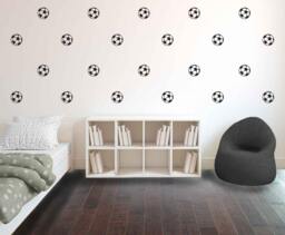 Soccer Ball Wall Decal - Repeatable Sports Pattern, Kids Playroom Decor
