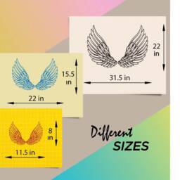 In-Style Decals Wall Vinyl Decal Home Decor Art Sticker Angel Wings Or Eagle Bird Kids Bedroom Living Room Removable Mural Design 2102 - thumbnail 2