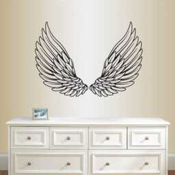 In-Style Decals Wall Vinyl Decal Home Decor Art Sticker Angel Wings Or Eagle Bird Kids Bedroom Living Room Removable Mural Design 2102 - thumbnail 1
