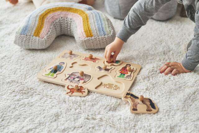 Wooden Farm Personalised Children's Puzzle - Birthday Gift For Kids - image 1