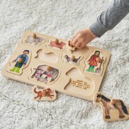 Wooden Farm Personalised Children's Puzzle - Birthday Gift For Kids - thumbnail 3