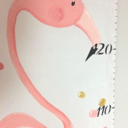 Flamingo Growth Chart, Height Scale, Fabric, Ruler, Room Decoration, Measurements, Baby - thumbnail 2